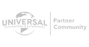 Logotipo de Universal Orlando Resorts escala de grises
